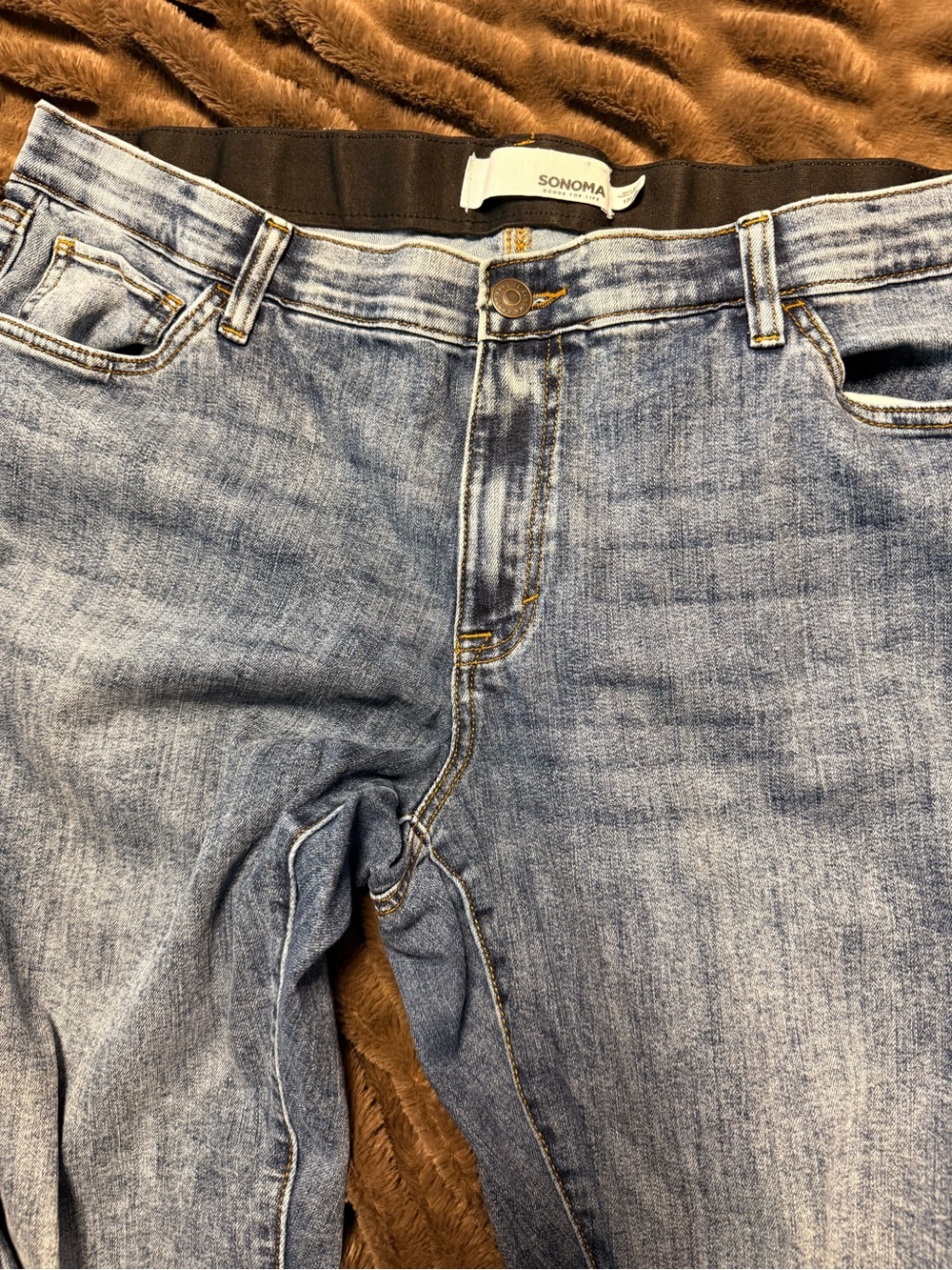 SONOMA Women's Straight Leg Light Blue Jeans